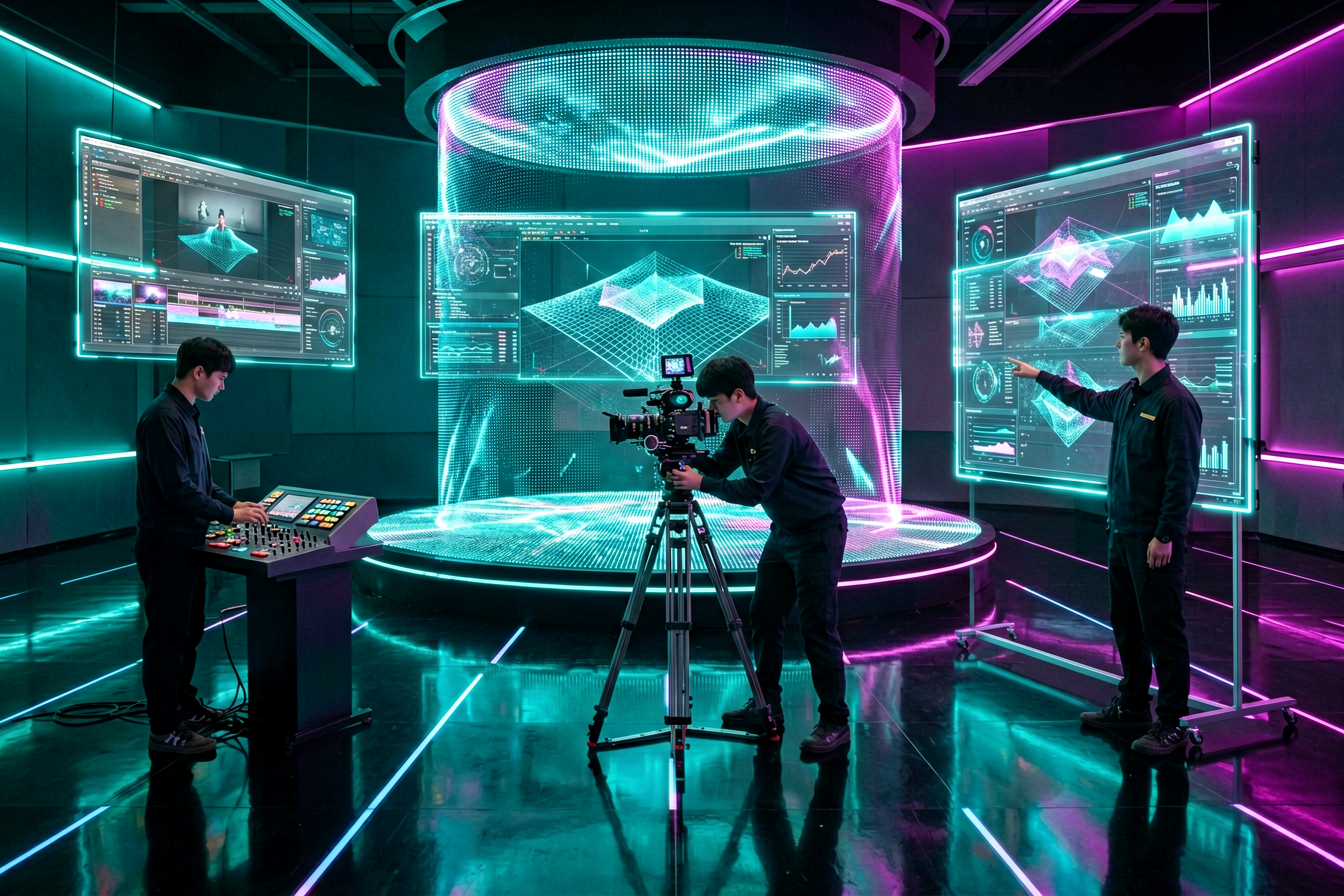 Virtual production classroom for AI filmmakers
